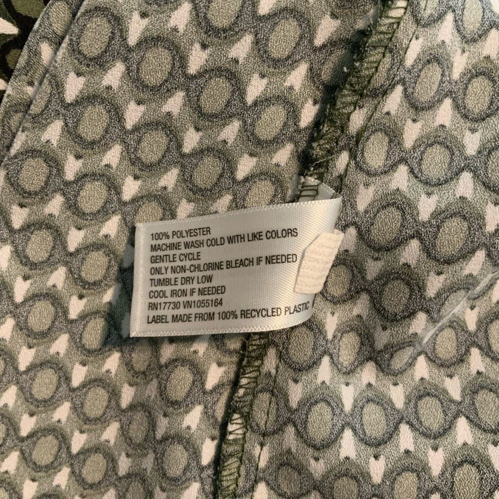 Merona green and white dress size M - Picture 7 of 8